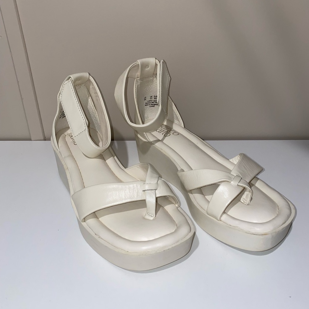 Franco Sarto Cream Women's Sandals